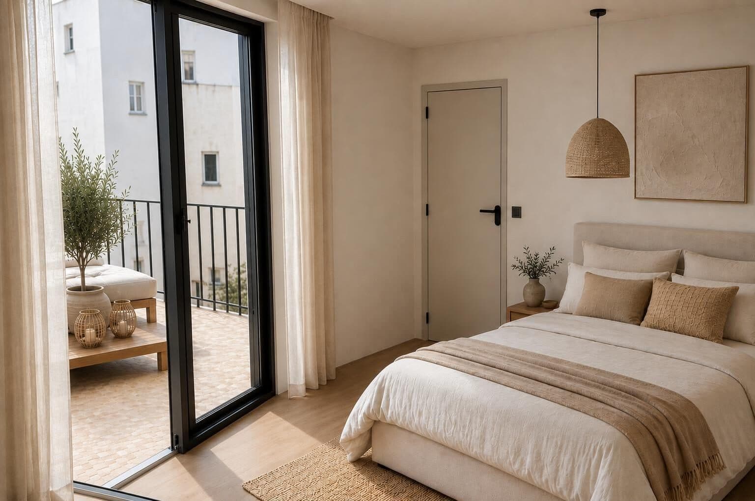 Slaapkamer op de derde verdieping van het penthouse