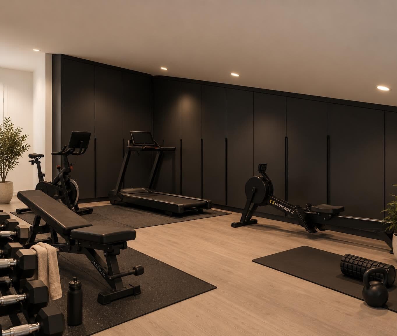 Fitnessruimte in de bovenste duplex, ander beeld