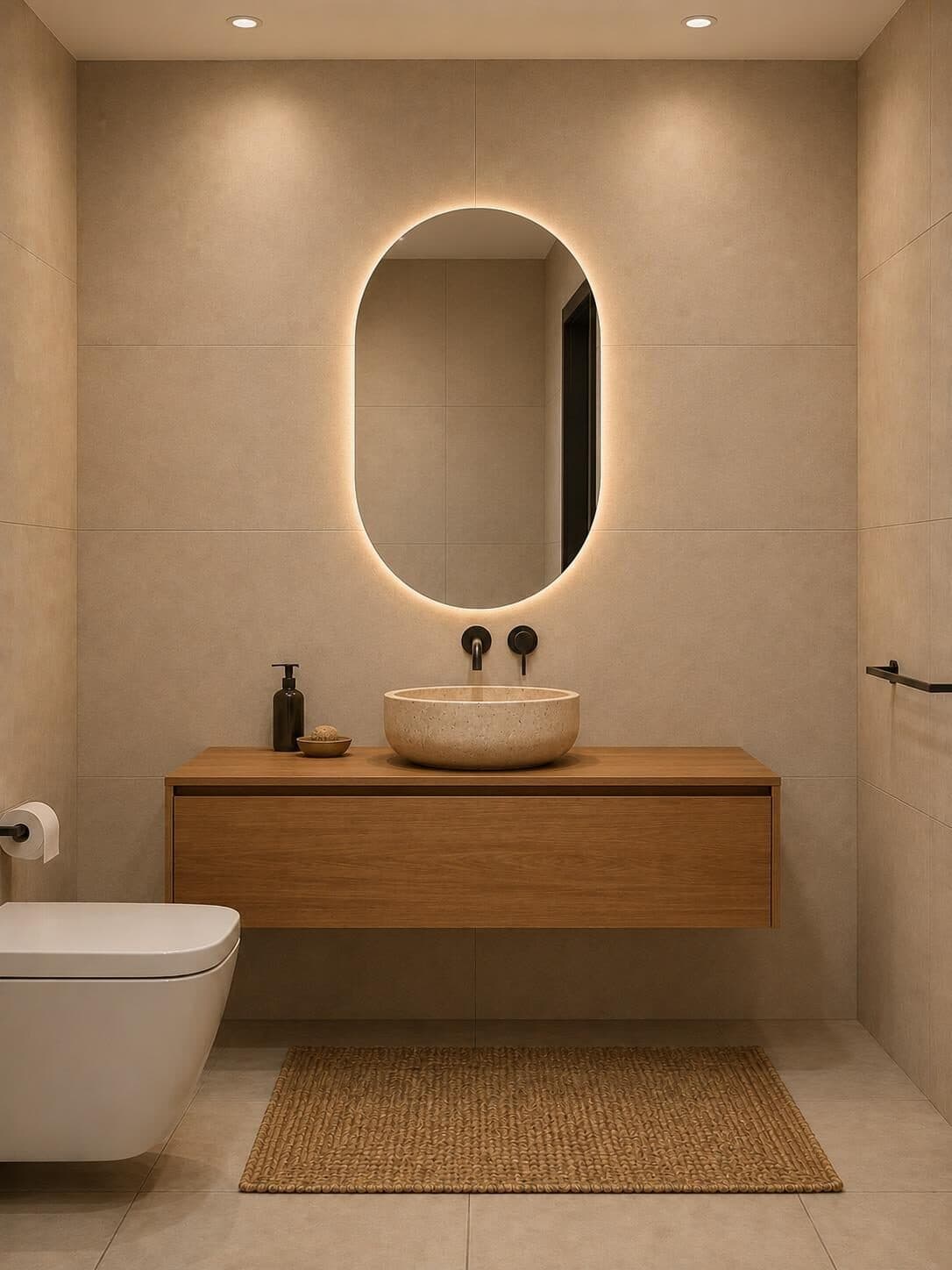 Badkamer in de onderste duplex